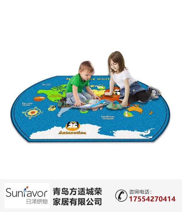 儿童地毯生产厂家_防污婴儿地毯定制_Sunfavor